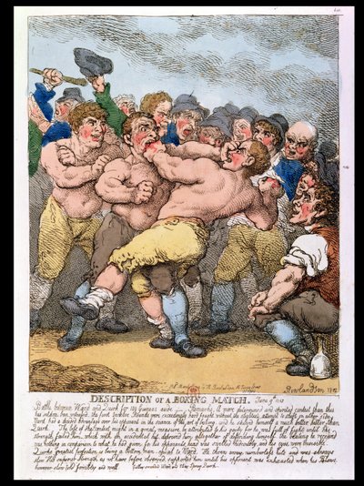 Description of a Boxing Match by Thomas Rowlandson